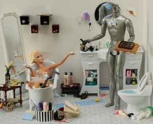 barbie and android doll